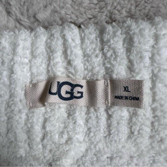 Ugg | White Finola Shorts Cozy Sherpa Bottoms | Size Extra Large - Picture 4 of 10